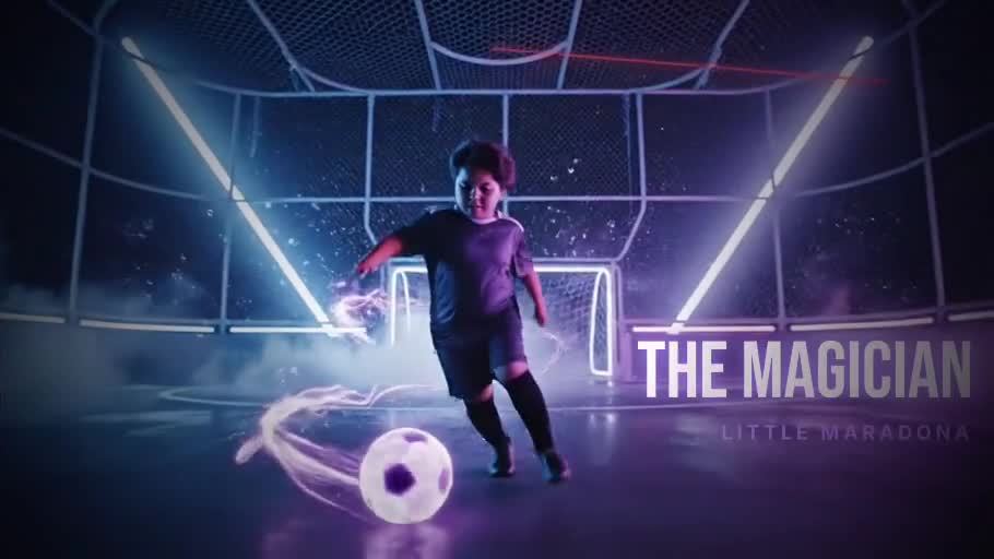 Cinematic football campaign creative